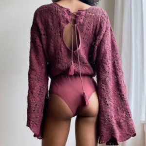 Free People Desert Daze Bodysuit Size M